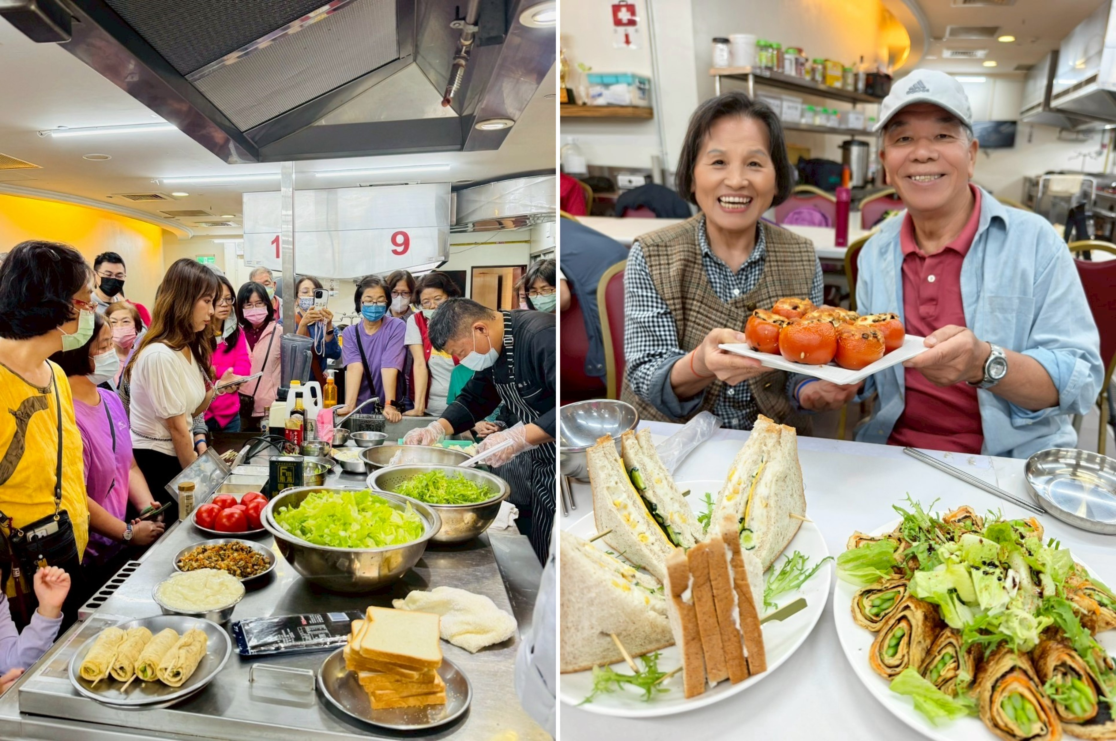 佛光大學推動「百膳孝為先」的倫理實踐行動，透過「共煮共食」促進成員間的情感連結，落實「真心陪伴即是盡孝」的當代表現的大合照
